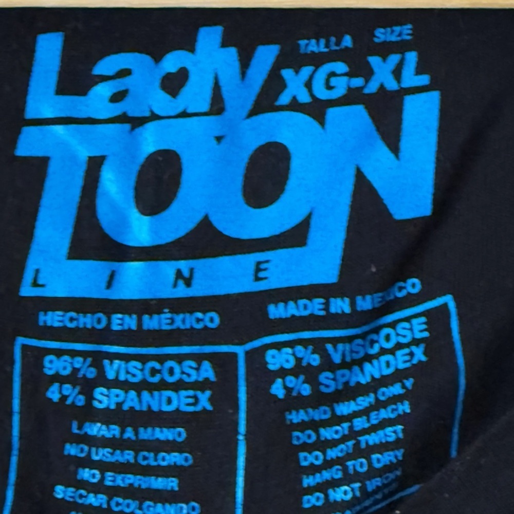 Lady Toon Comic Cat Woman Graphic Tee Rare Black XL Y2K VTG Streetwear Comicon - Picture 6 of 10